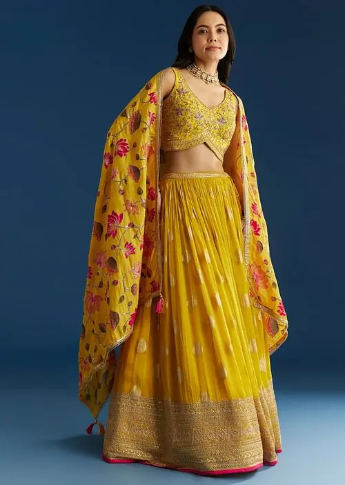 Top 5 Floral Lehengas: Blooming Trends for Weddings and Parties – image 4