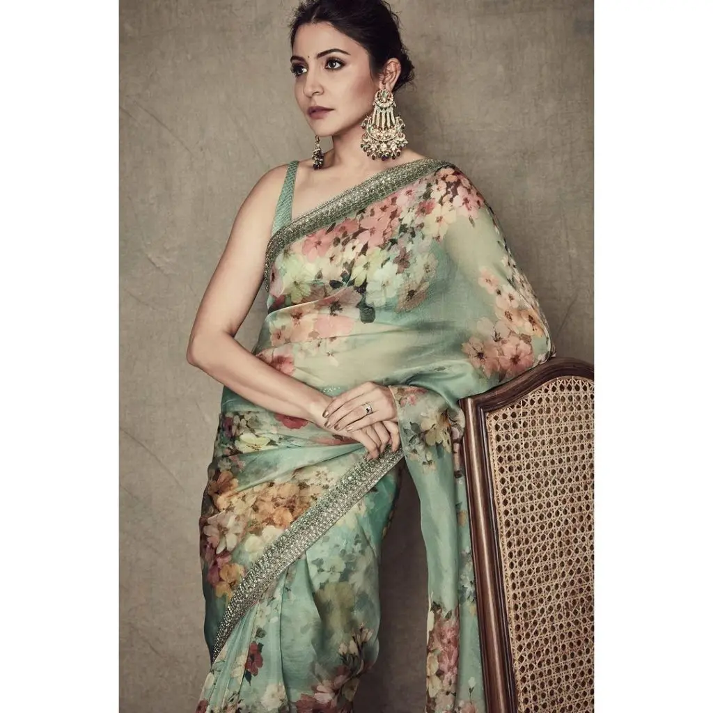 Celebrity-Inspired 8 Embroidered Saree Blouses To Elevate Your Style Game – image 5