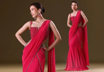 Lehenga Style Saree Draping: Banarasi Dupatta Draping Tips & More