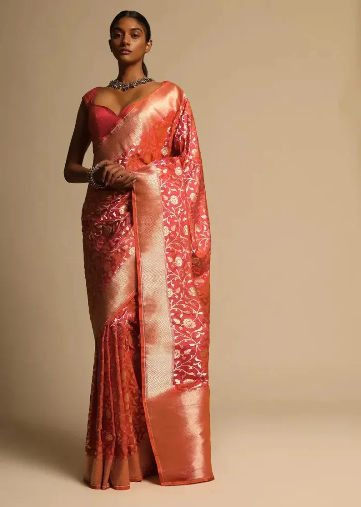5 Banarasi Silk Sarees That You Can Wear on Your Engagement Day