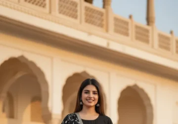 Embroidered Solid Anarkali Kurta, Bottom & Dupatta Set – Elegant Ethnic Ensemble for Women