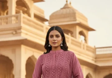 Women Embroidery with Coding Work Semi-Stitched Sharara with Dupatta Set – A Royal Blend of Elegance & Tradition