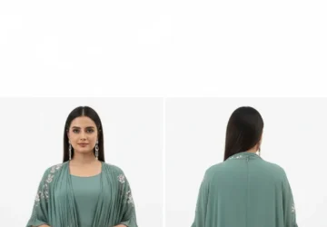 Embroidered Georgette & Crepe Stitched Anarkali Gown – Regal Elegance & Festive Glamour