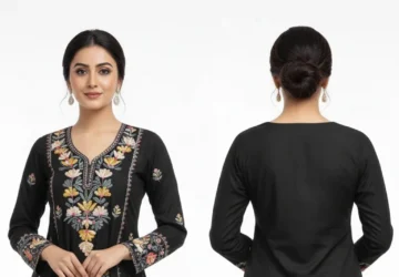 Stylish New Rayon Embroidery Top / Kurti – Contemporary Ethnic Elegance for Women