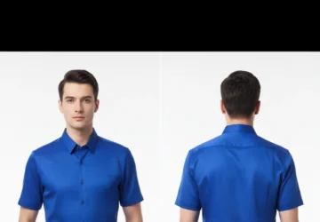 Men’s Print Slim Fit Shirt with Patch Pocket – Stylish & Modern Casual Wear