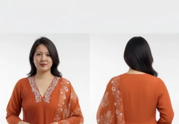 Women Ethnic Motifs Embroidered & Sequinned Anarkali Kurta with Trousers & Dupatta – Elegant Festive Ensemble