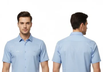 Men’s Short Sleeves Shirt with Patch Pocket – Casual & Smart Everyday Wear