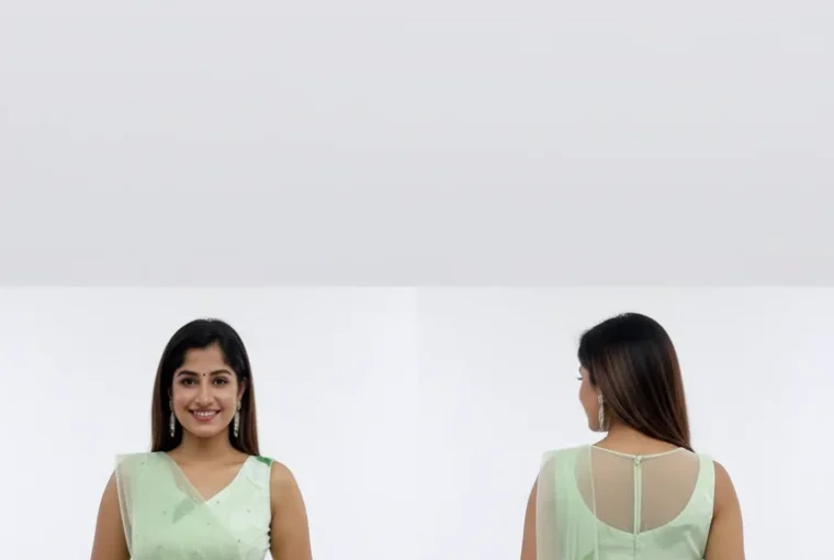 Aaira Floral Printed V-Neck Anarkali Kurta with Trousers & Dupatta – Ethnic Elegance Redefined