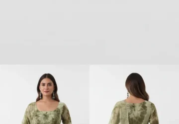 Women’s Floral Print Anarkali Kurta with Pants & Dupatta – Timeless Ethnic Elegance