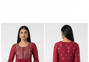 Women’s Embroidered A-Line Kurta – Timeless Elegance Meets Everyday Comfort