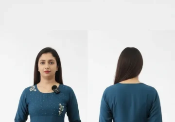 Floral Embroidered Thread Work Straight Kurta with Trousers – Elegant Ethnic Wear for Women