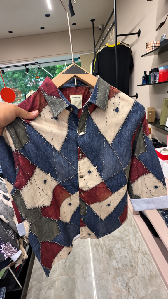 A full-sleeve printed cotton casual shirt