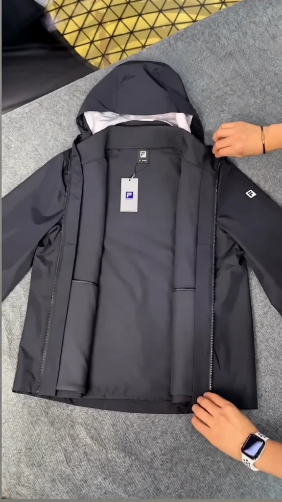 A hooded casual jacket with a full zip