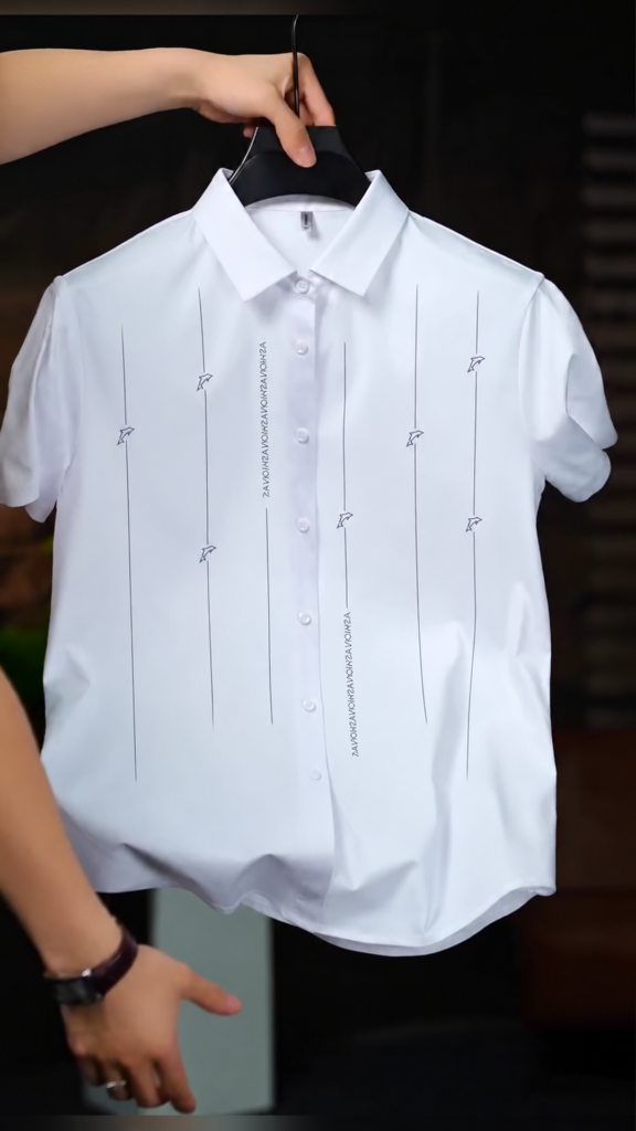A white self-design sweatshirt with a high zip neck