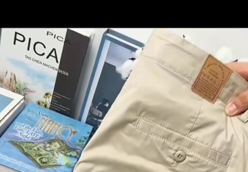 Beige slim-fit cotton chinos