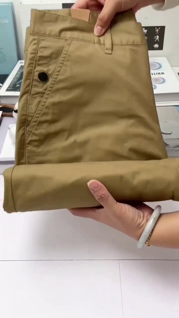 Premium slim-fit cotton chinos