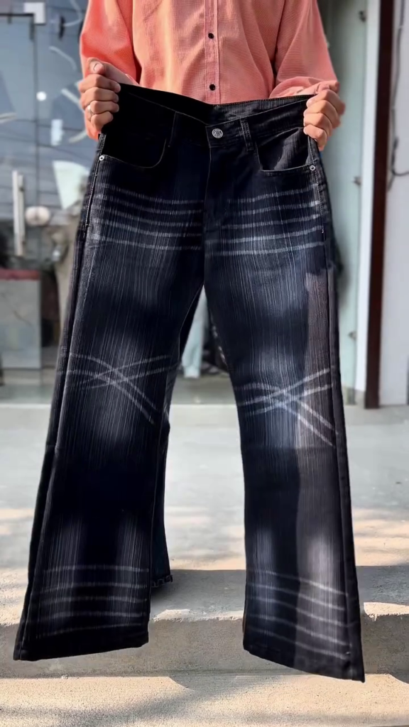 Wide-leg mid-rise heavy-fade jeans