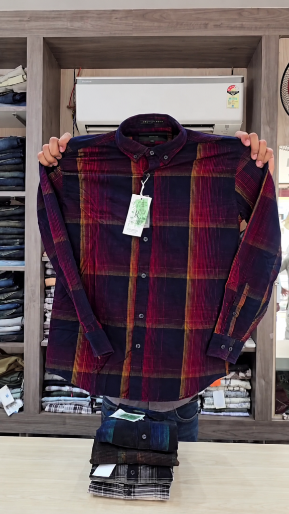 A classic checked casual shirt
